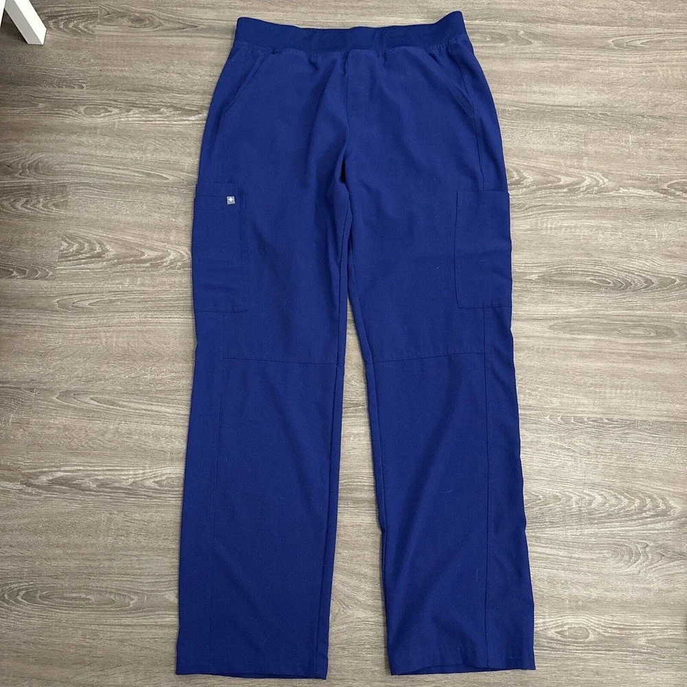 FIGS Pants Men's Large Blue Axim Cargo Scrub Double Pocket T2001